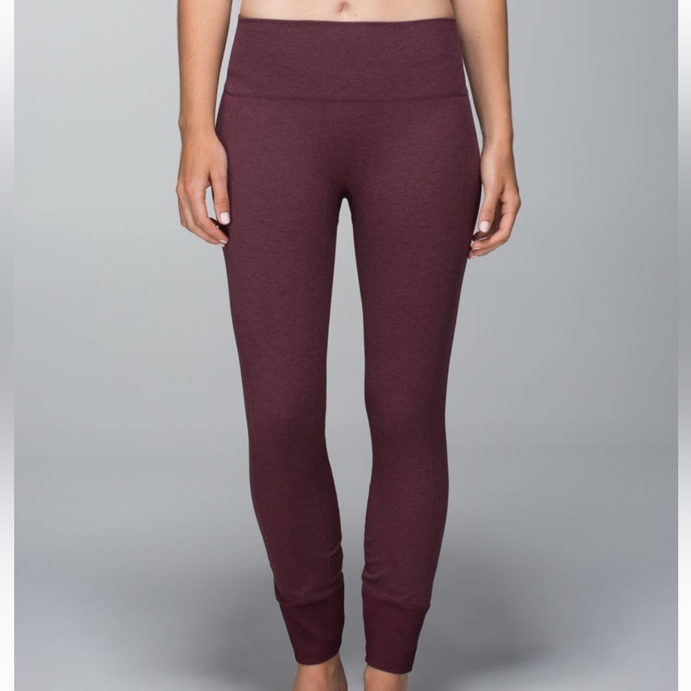 Lululemon Ebb to Street Burgundy Pant